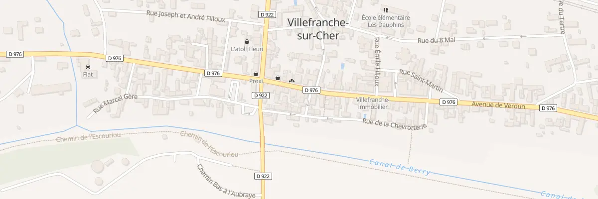 Plan du 10 Av de Verdun à Villefranche-sur-Cher