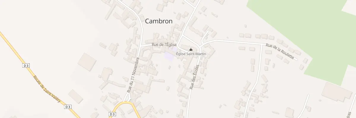 Plan du 1 Rue de l’Eglise à Cambron