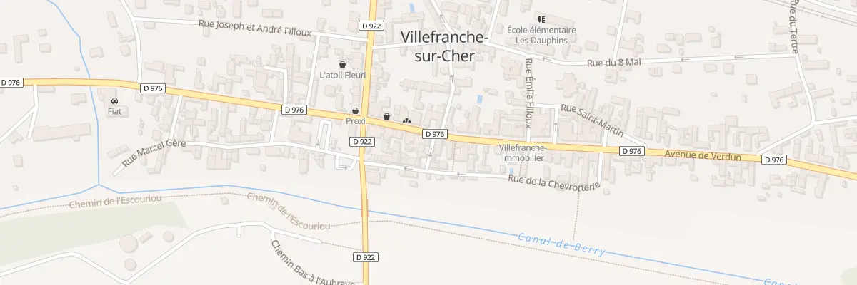 Plan du 12 Av de Verdun à Villefranche-sur-Cher
