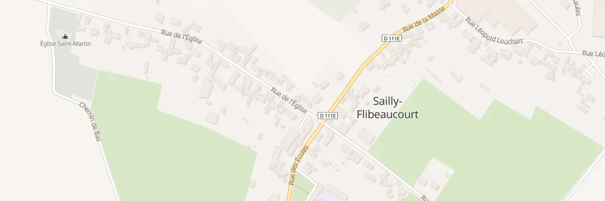 Plan du 2 Rue de l’Eglise à Sailly-Flibeaucourt