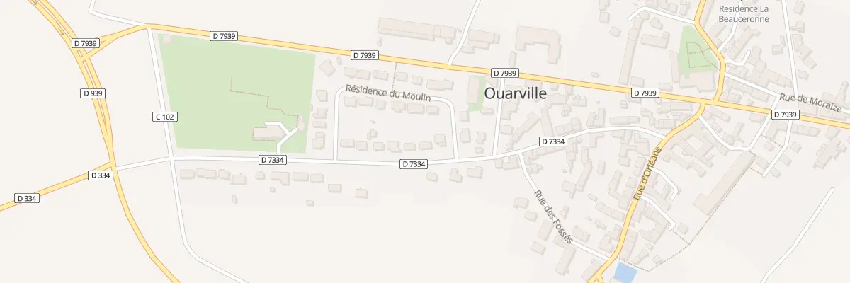 Plan du 14 Res du Moulin à Ouarville