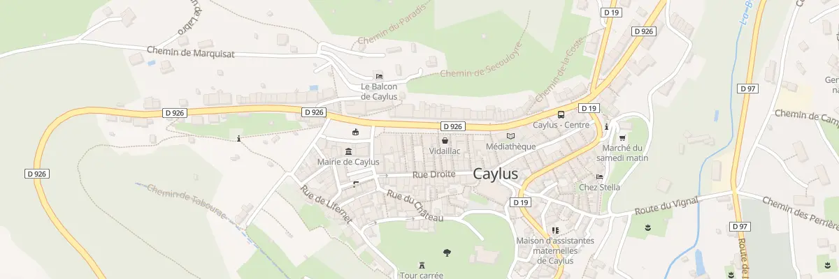 Plan du 3 Rue de l’Hôtel à Caylus