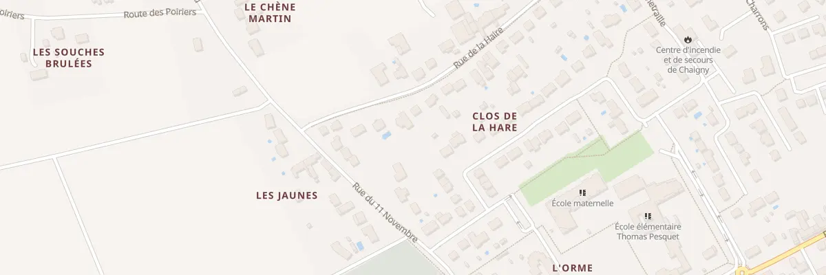 Plan du 8 Rue de la Haire à Chaingy