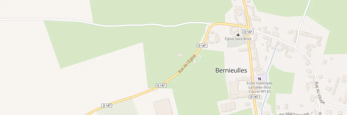 Plan du 240 Rue de l’Eglise à Bernieulles