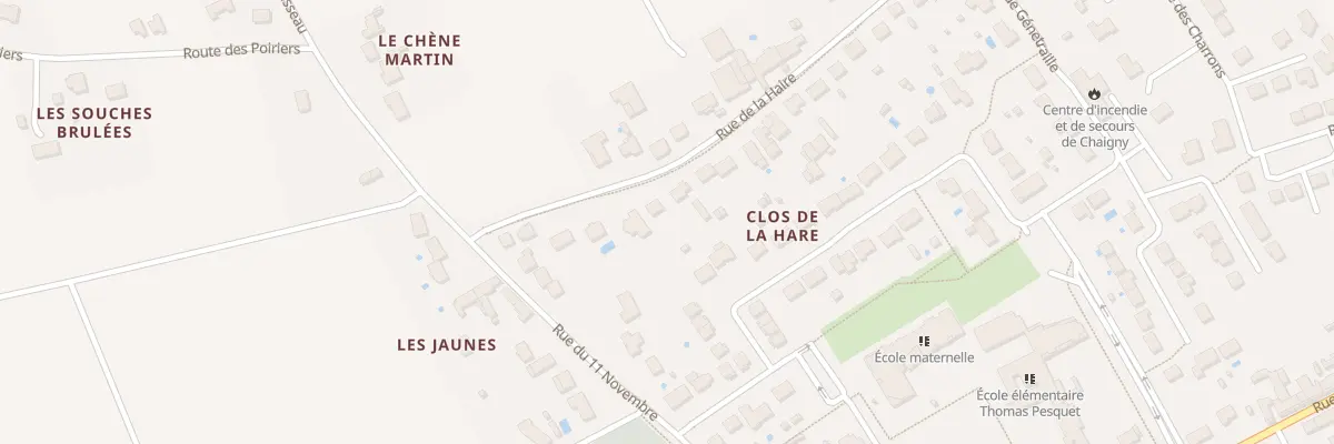 Plan du 10 Rue de la Haire à Chaingy