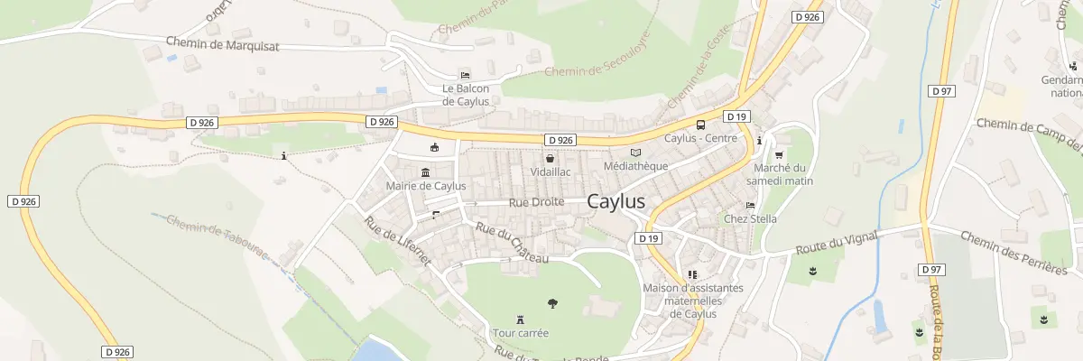 Plan du 5273 Rue du Chapelier à Caylus