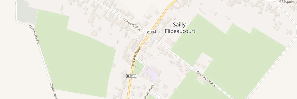 Plan du 3 Rue des Ecoles à Sailly-Flibeaucourt