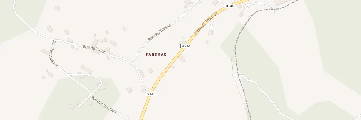 Plan du 5370 Fargeas au Lonzac
