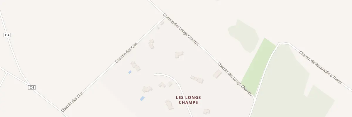 Plan du 4 Rue des Longs Champs à Villiers-le-Mahieu