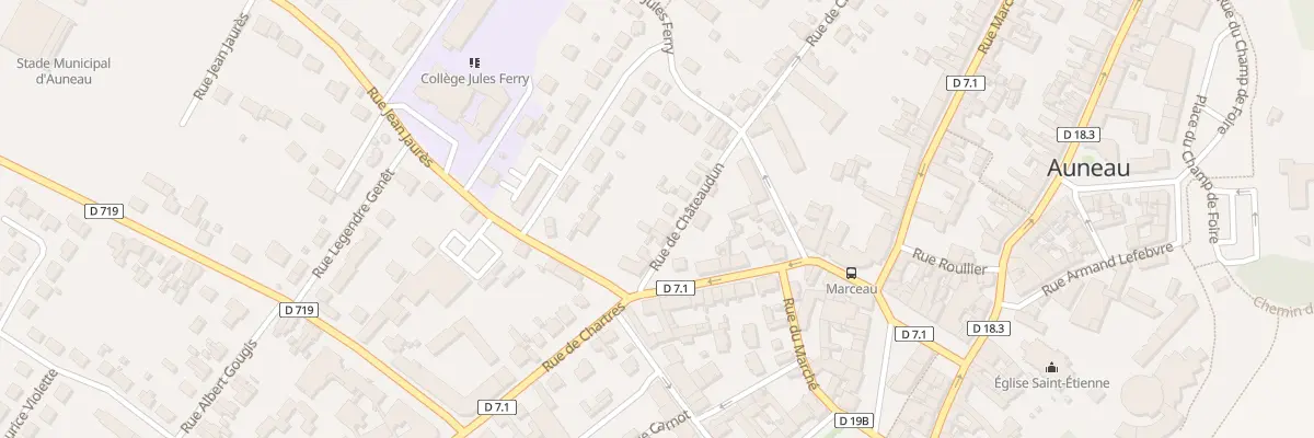 Plan du 7 Rue de Chateaudun à Auneau-Bleury-Saint-Symphorien