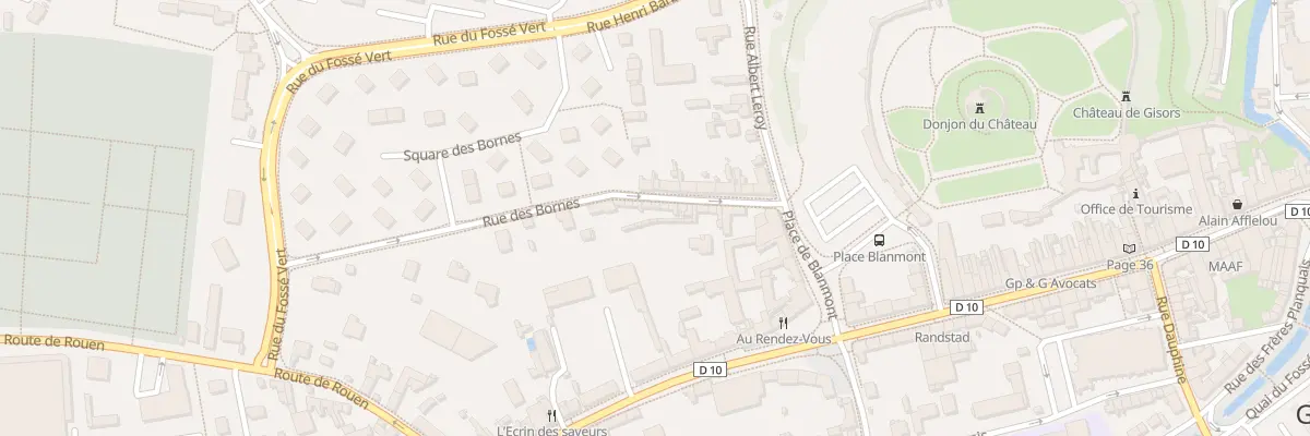 Plan du 21 Rue des Bornes à Gisors