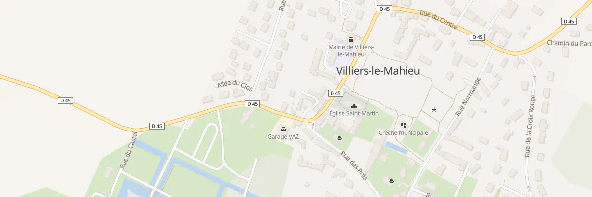 Plan du 40 Rue du Centre à Villiers-le-Mahieu