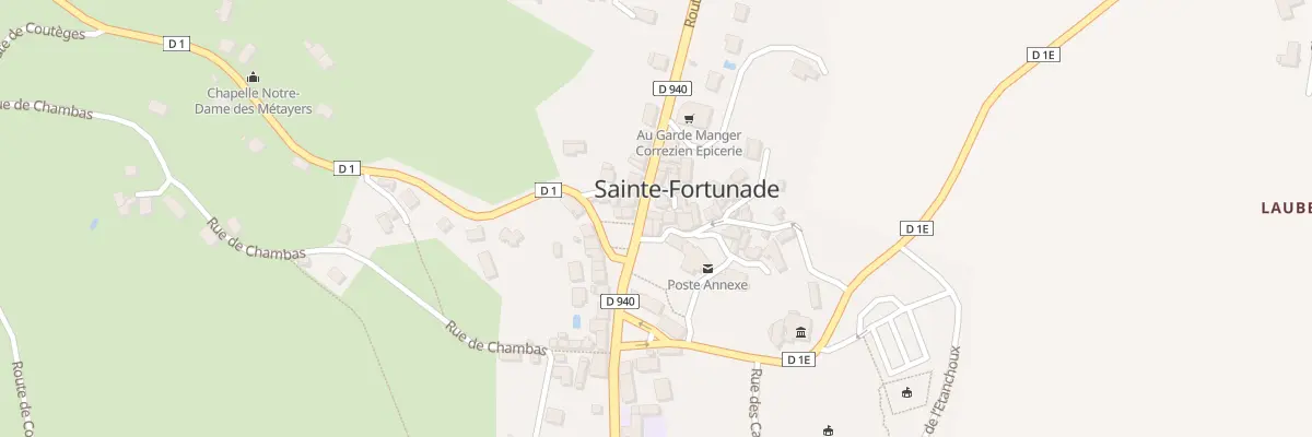 Plan du 6 Rte de Tulle à Sainte-Fortunade