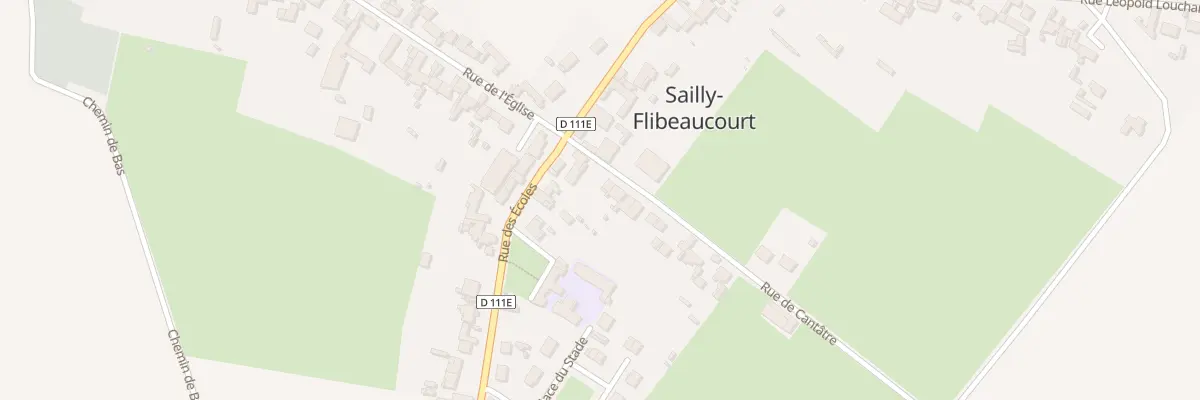 Plan du 2 Rue de Cantâtre à Sailly-Flibeaucourt