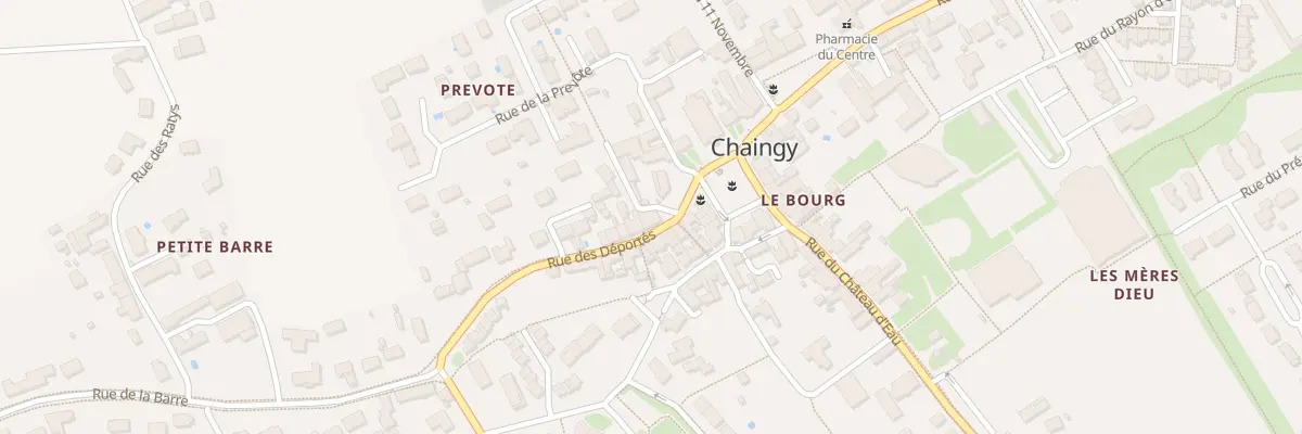 Plan du 6 Pl du Bourg à Chaingy