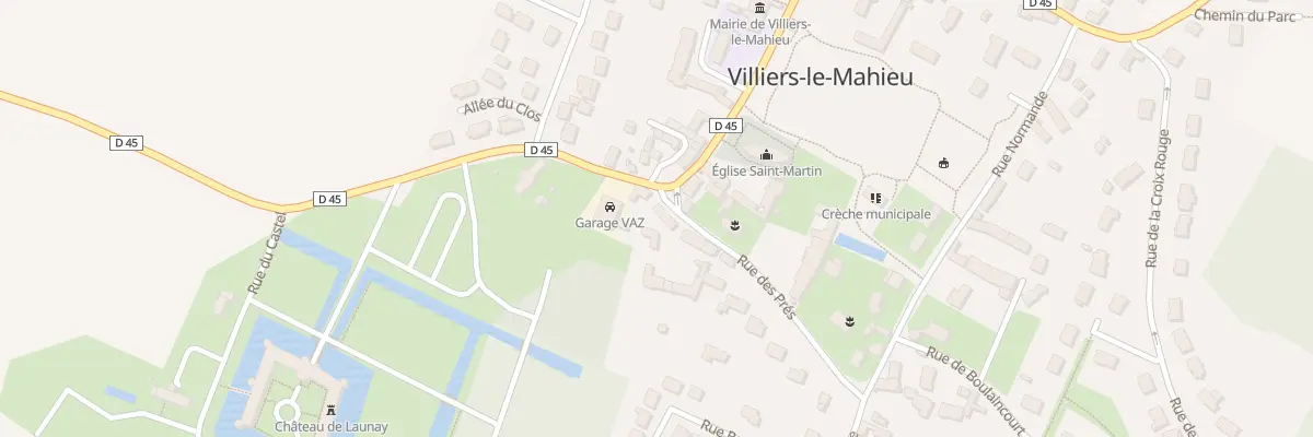 Plan du 2 Rue des Prés à Villiers-le-Mahieu