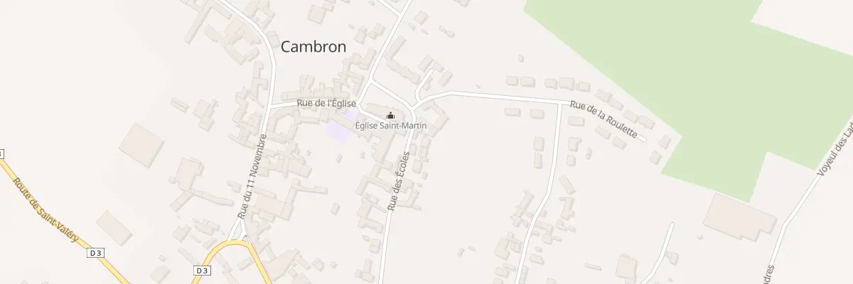 Plan du 5 Rue des Ecoles à Cambron