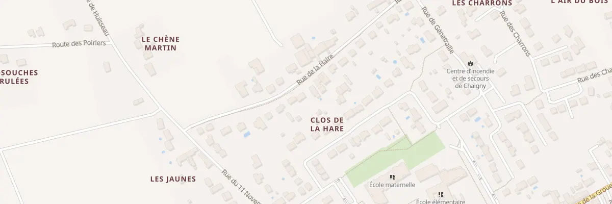 Plan du 16 Rue de la Haire à Chaingy
