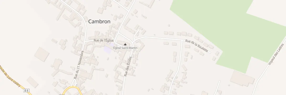 Plan du 1 Rue des Ecoles à Cambron