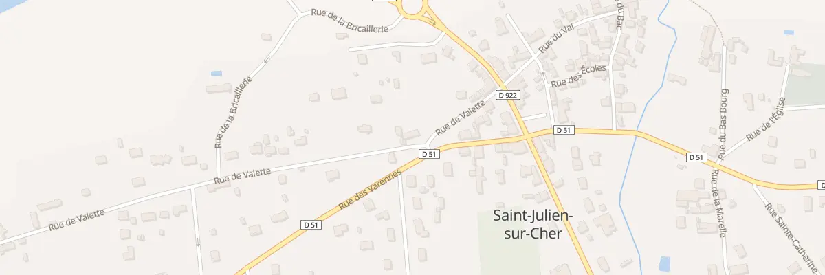 Plan du 6 Rue de Valette à Saint-Julien-sur-Cher