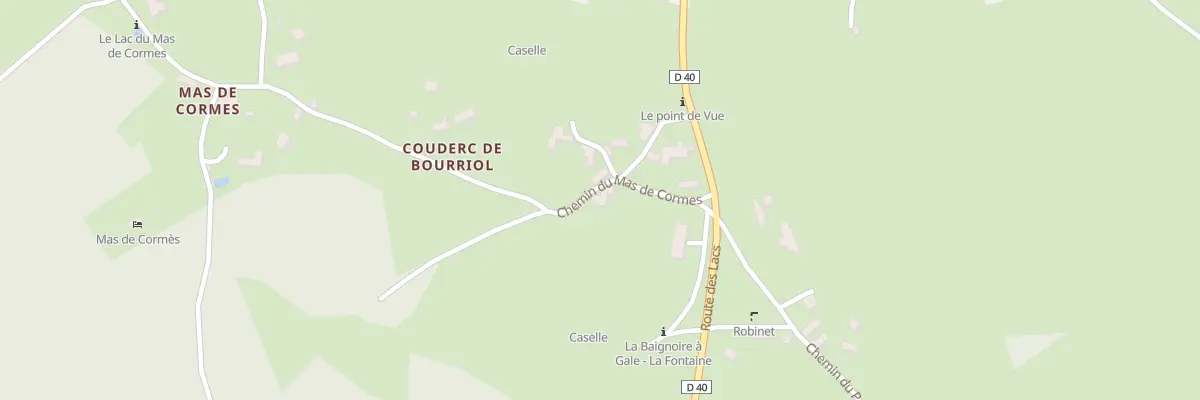 Plan du 5152 Couderc de Bourriol à Espédaillac