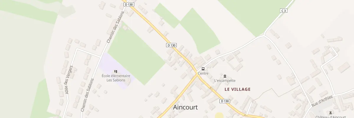 Plan du 33 Rue de la Bucaille à Aincourt