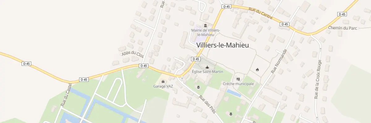 Plan du 32 Rue du Centre à Villiers-le-Mahieu