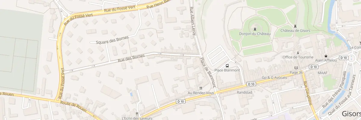 Plan du 9 Rue des Bornes à Gisors