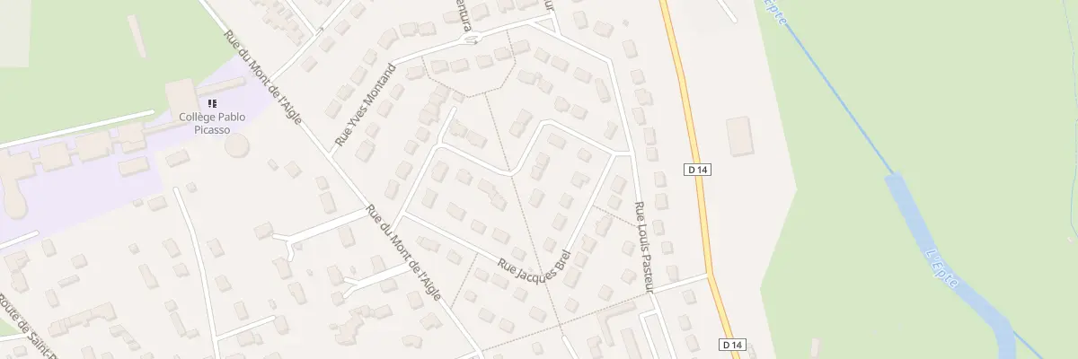 Plan du 14 Rue Bourvil à Gisors