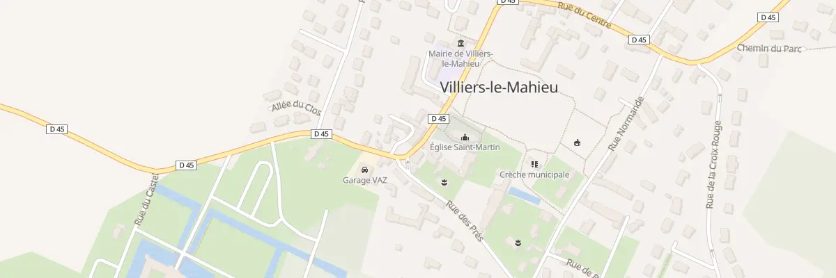 Plan du 28 Rue du Centre à Villiers-le-Mahieu