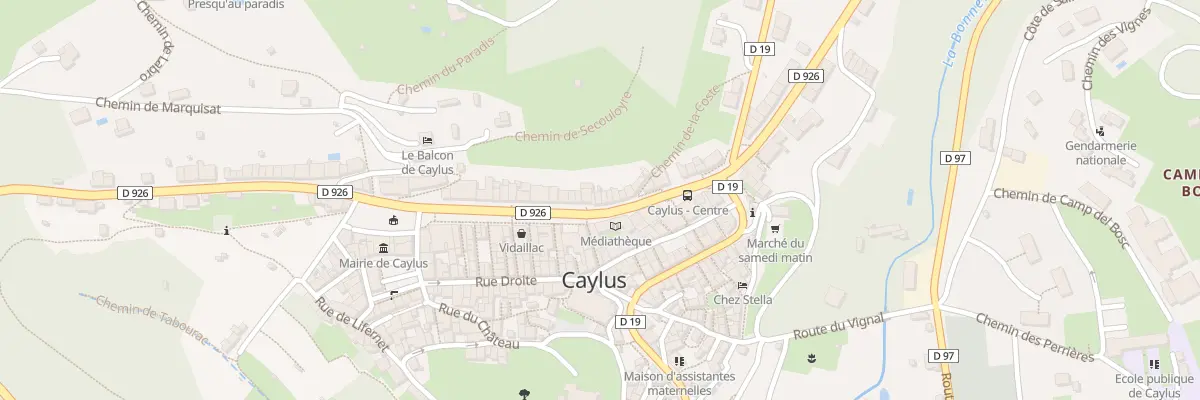 Plan du 24 Av du Père Évariste Huc à Caylus