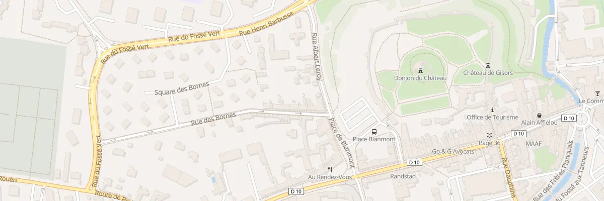 Plan du 10 Rue des Bornes à Gisors