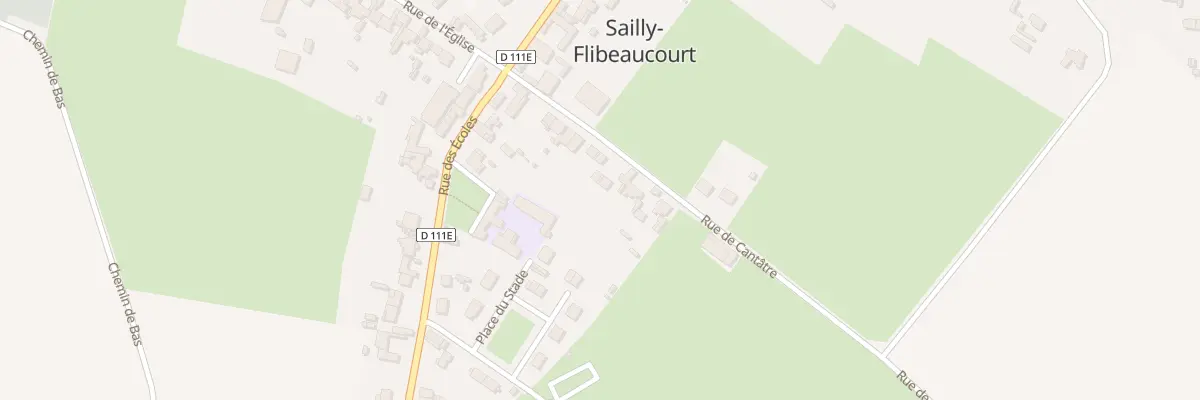 Plan du 16 Rue de Cantâtre à Sailly-Flibeaucourt