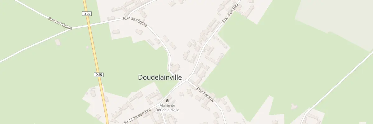 Plan du 1B Rue d’En Bas à Doudelainville