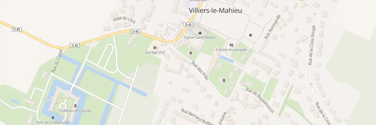 Plan du 6 Rue des Prés à Villiers-le-Mahieu