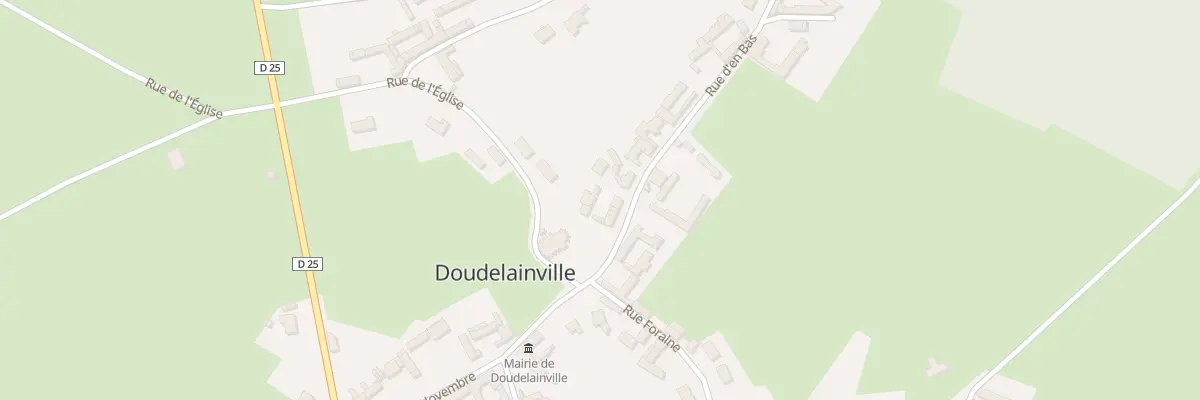 Plan du 1 Rue d’En Bas à Doudelainville