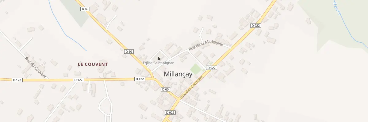 Plan du 6 Rue de la Madeleine à Millançay