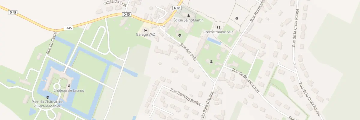 Plan du 8 Rue des Prés à Villiers-le-Mahieu