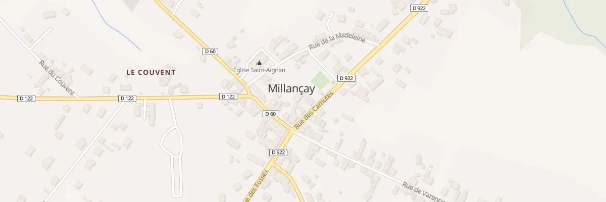 Plan du 3 Rue des Carnutes à Millançay