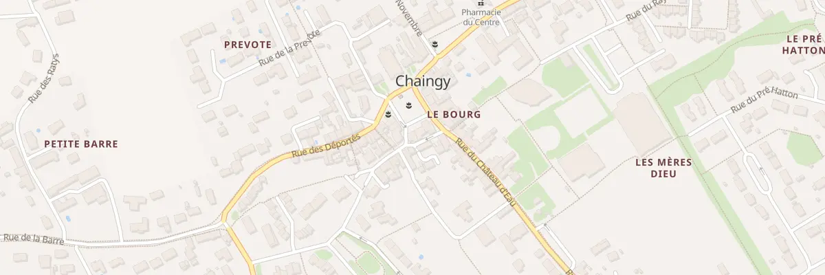 Plan du 13 Pl du Bourg à Chaingy