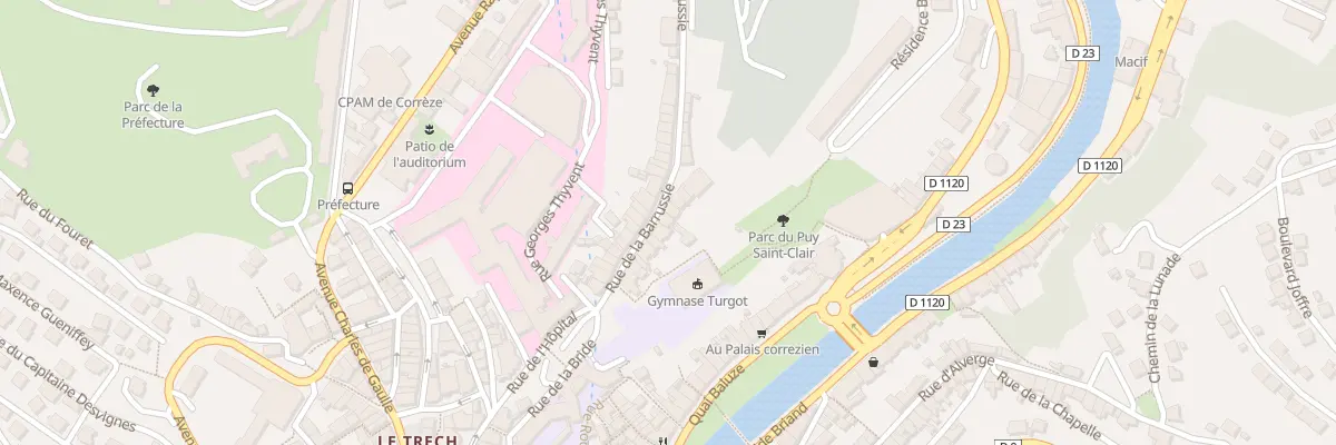 Plan du 20 Rue de la Barrussie à Tulle
