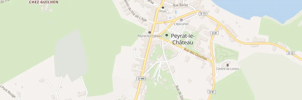 Plan du 5427 Rue Carnot à Peyrat-le-Château