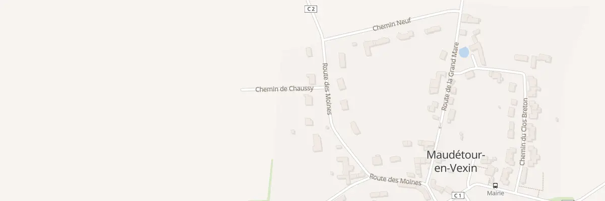 Plan du 8 Rte des Moines à Maudétour-en-Vexin