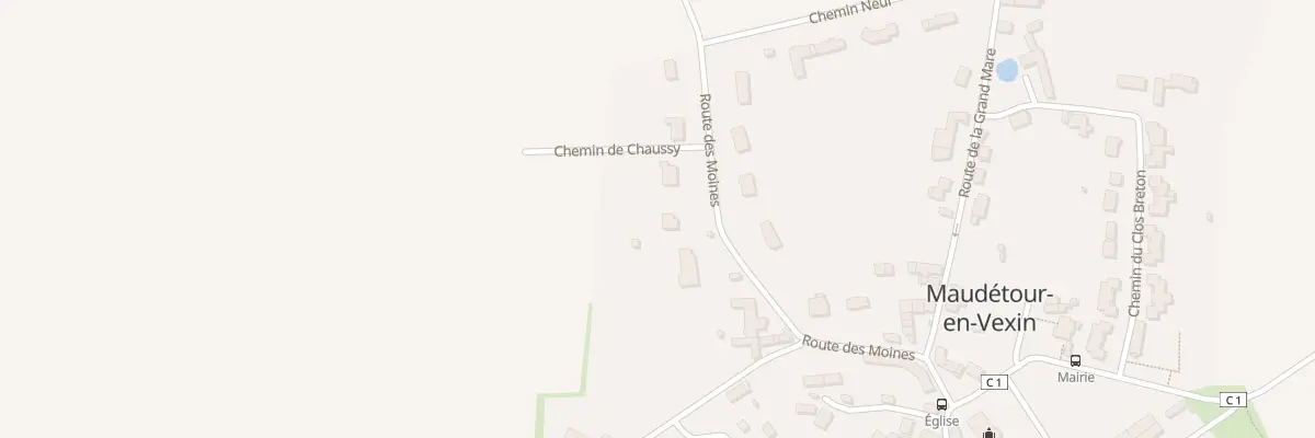 Plan du 6 Rte des Moines à Maudétour-en-Vexin