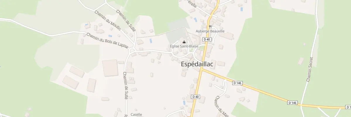 Plan du 5100 Le Bourg à Espédaillac