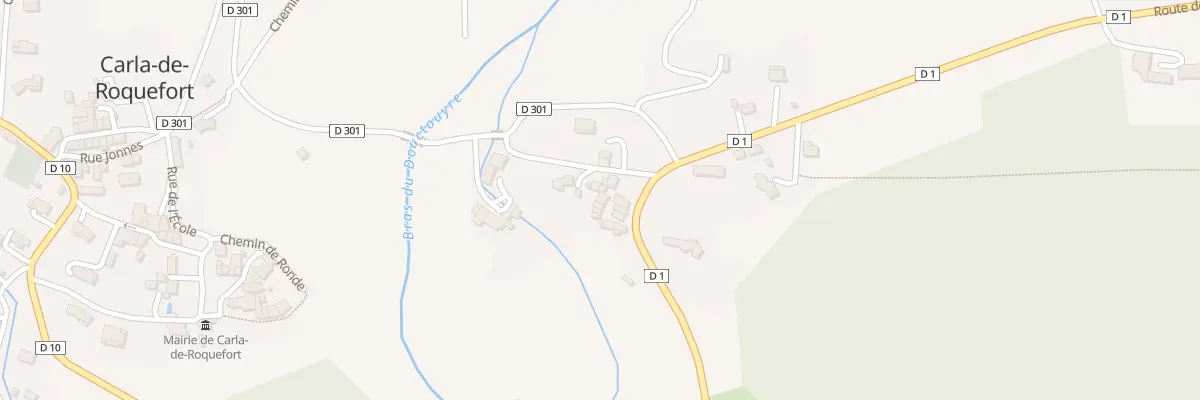 Plan du 3 Courredou de Neylis à Carla-de-Roquefort