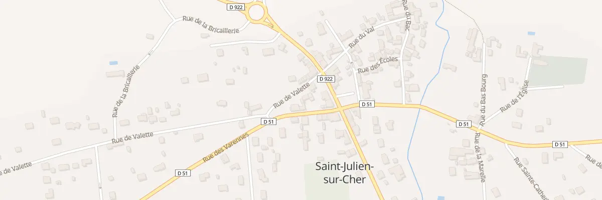 Plan du 6 Rue des Varannes à Saint-Julien-sur-Cher