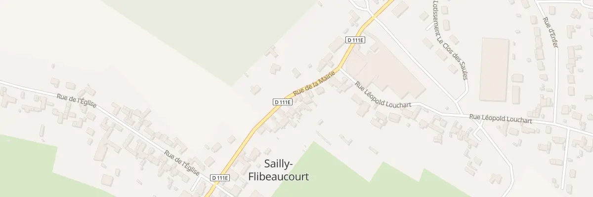 Plan du 18 Rue de la Mairie à Sailly-Flibeaucourt