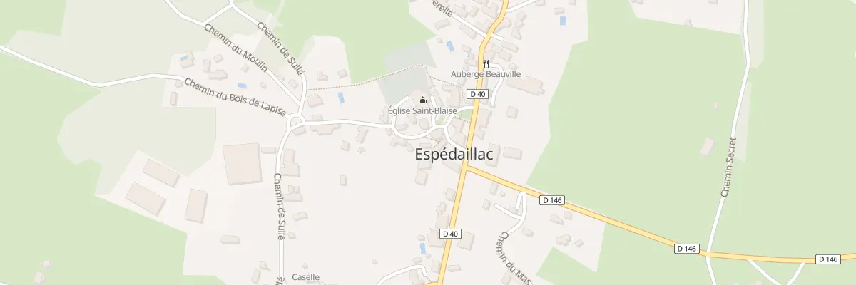 Plan du 5200 Le Bourg à Espédaillac