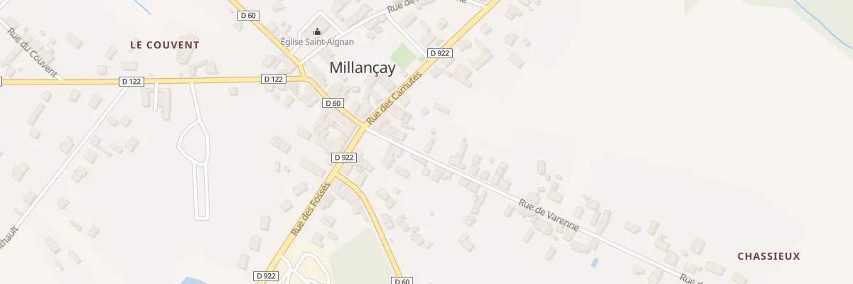 Plan du 9 Rue de Varenne à Millançay